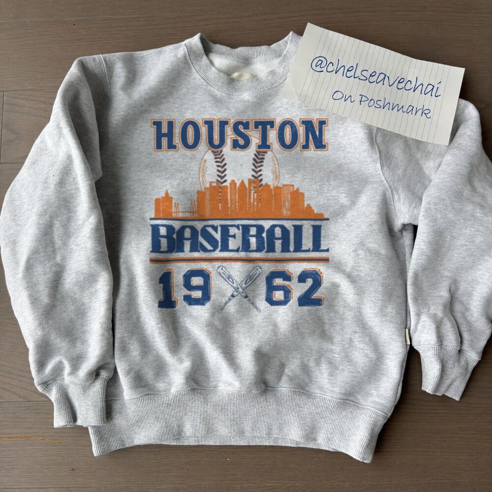 Vintage 90s Style Houston Astros Baseball Sweatshirt, Retro Houston Astros Shirt